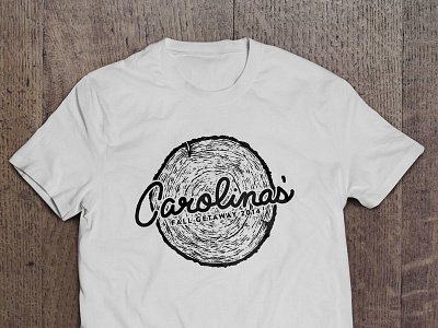 Tree Tee fall handmade lettering nature retreat texture tree rings tshirt typography