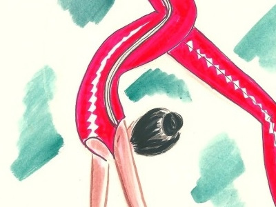 GYMNASTICS INSPIRATION I illustration inspiration