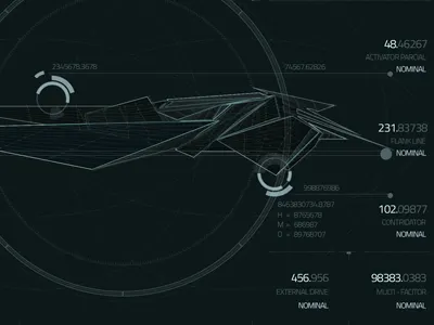 Dragon UI dragon interface sci fi science fiction spacex ui