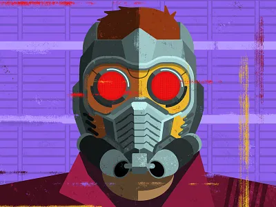 Peter Quill (aka Star-Lord) alan defibaugh comics digital illustration guardians of the galaxy illustration marvel movies vector