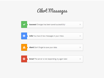 Alerts alert alerts danger info message success ui warning