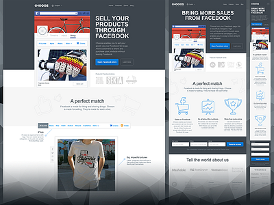 Chooos Landing Responsive landing page responsive web design