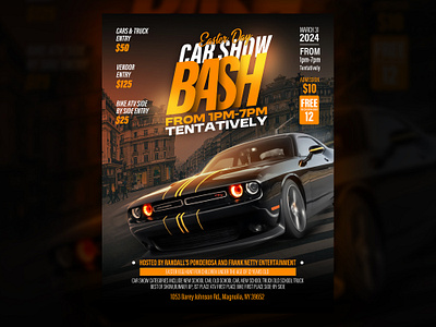 Car Show Flyer Design! dribbble design