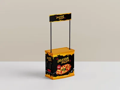 Pizza Kiosk or Booth Design brandingkiosk business identity cartoon counter display stand food menu food stand foodkiosk foodstall graphic design kioskdesign label design marketing packaging pizzabooth pizzakiosk pizzastall pizzastand retaildisplay takeawaykiosk