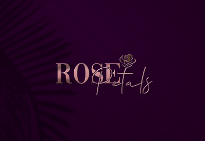 Elegant Rose Petal Logo & Thank You Card Design brand identity branding logo unique branding