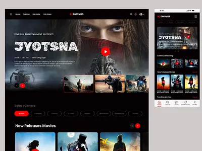 OTT Platform - Website branding graphic design ui