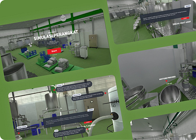 Factory Simulation - Virtual Reality graphic design illustration ui ux virtual reality