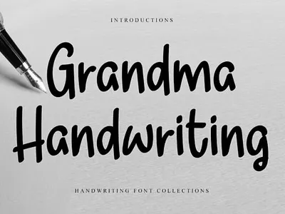 Grandma Handwriting handwriting font special event fonts