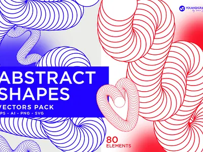 Abstract Shapes Vectors Pack branding graphic design illustrations logo shapes vectors