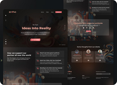 Beyond Creative Website graphic design illustration ui ux web