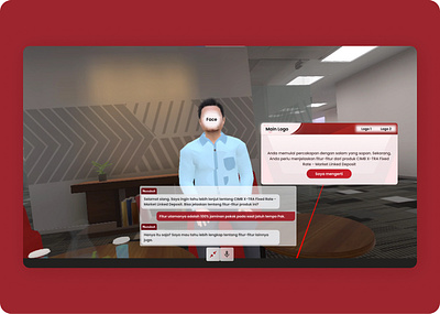 AI Banking Simulation - Virtual Reality graphic design illustration ui ux virtual reality