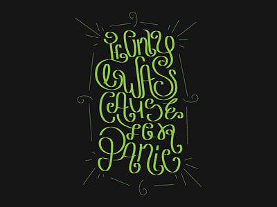 If Only illustrator type vector