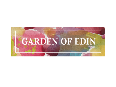garden of edin look branding gardenofedin logo logotype vidaloka watercolor
