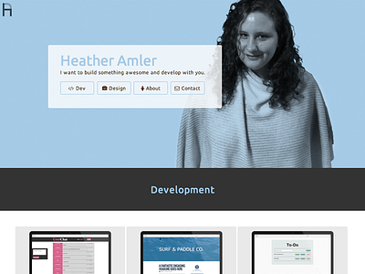heatheramler.com portfolio responsive web design