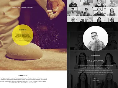 New Push Site about us agency site careers case study circles clean crew design firm grid mask people staff