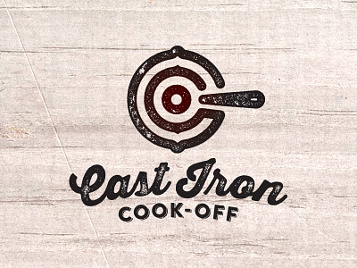 Cast Iron Cook-Off c camping coils cooking i initials iron monogram o typography
