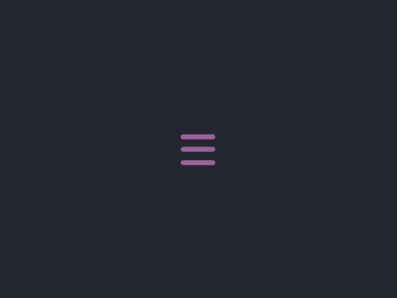 🍔 <-> ❌ (version 1) animation close css css3 hamburger html l material menu motion open svg