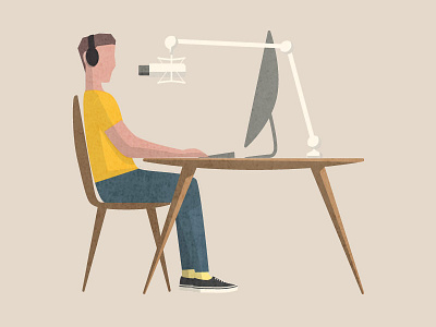 Podcast illustration podcast podcasting recording