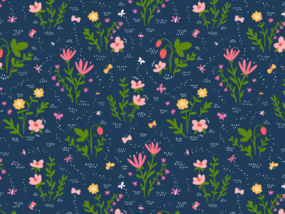 Into The Field flowers pattern