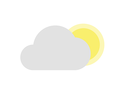 Partly Cloudy Icon icon weather