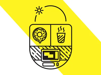 Morning coffee donut index morning shield sun