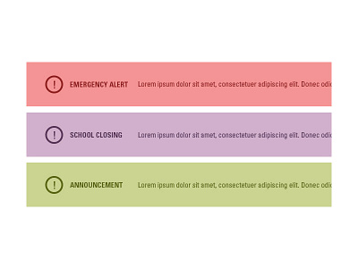Banner Alerts alert emergency notification ui