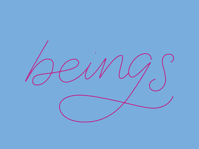 beans lettering