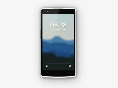 Minimalistic Android Lockscreen android blur clock lockscreen minimal phone widget