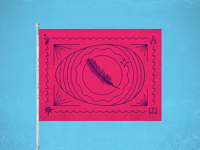 Magic Egg cabin design flag friend icon illustration karma lake magic nature smart vector