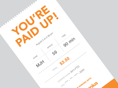 E-mail Receipt invoice order paper receipt record