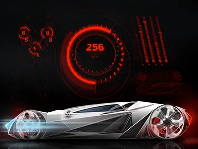 f76 Pantheon concept dash board dashboard lamborghini ui vehicle