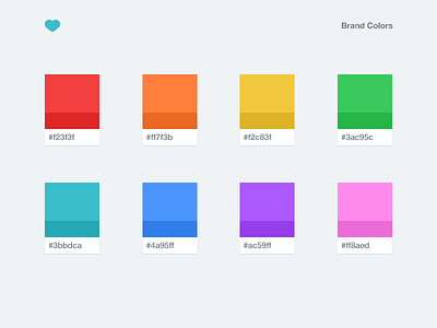 Hart - Brand Colors brand colors color palette