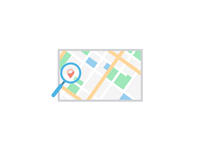 Finder illustration map ui