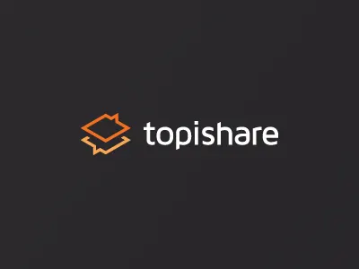 topishare bubble communication layer logo mark people share simple social social network stack topic