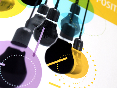 Young Adult Brochures, pt. I brochure lightbulbs print design