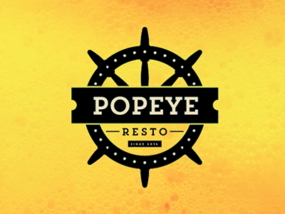 POPEYE & BEERS beer classic club logo retro vietnam