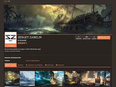 CG Hubs - Author Profile cghubs imagepress wordpress