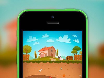 Dogs Game app art dog earth game illustration ios pet