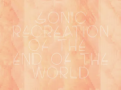 sonic recreation of the end of the world colorful design geometric poster