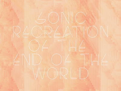 sonic recreation of the end of the world colorful design geometric poster