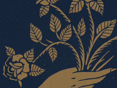 Thorns blksmith floral illustration texture