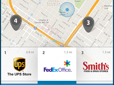 Location Searching directions ios location map printing searching selector