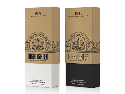 Highlighter Vapor Pen branding cannabis design hester logo marijuana medical packaging pavement typography