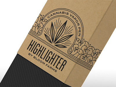 Highlighter Detail branding cannabis design hester logo marijuana medical packaging pavement typography