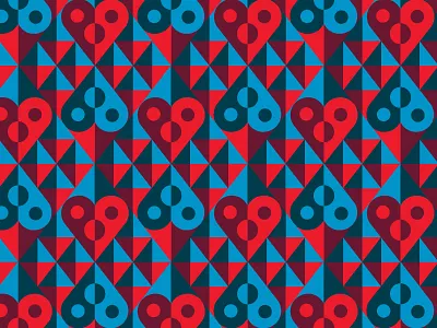 Suits Pattern cards flat fragment geometric minimal modern pattern repeat simple vector wip