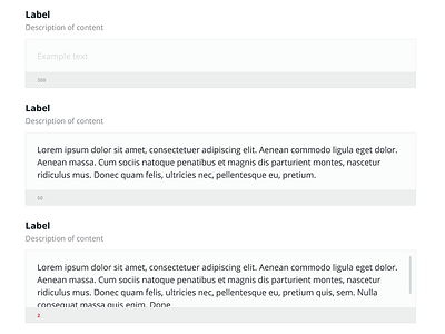 Textarea UI content field forms text textarea textfield