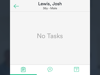 Empty Task Mini Shot empty flat ios navbar