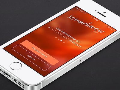 Somuchwow App Design button clean festival flat design interface ios iphone marketing ui webdesign