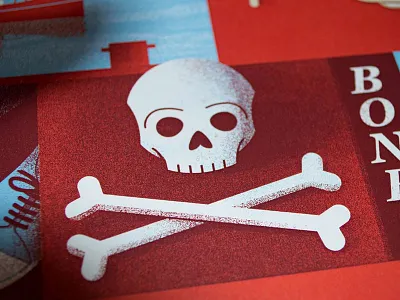 Inlay 01 feaver inlay record sleeve skull and bones