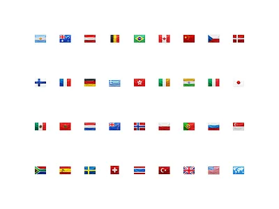 Apple iPhoto Places Flag Icons (2011) apple flags icons ios iphoto